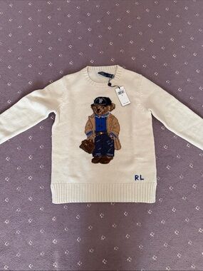 Ralph Lauren Bear Intarsia Sweater size S